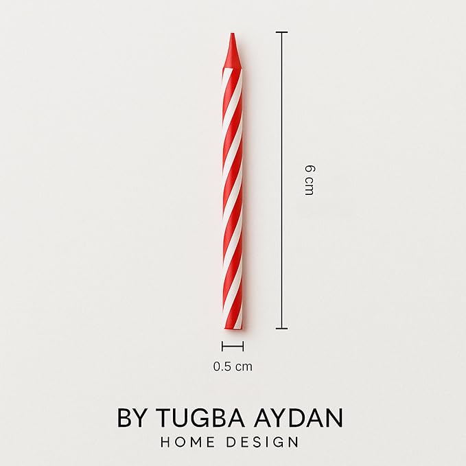 by Tugba Aydan - Birthday Candle - 72 Count Mix Color Birthday Candles for Cake, Cake Candle for Birthday, Party Small Candles