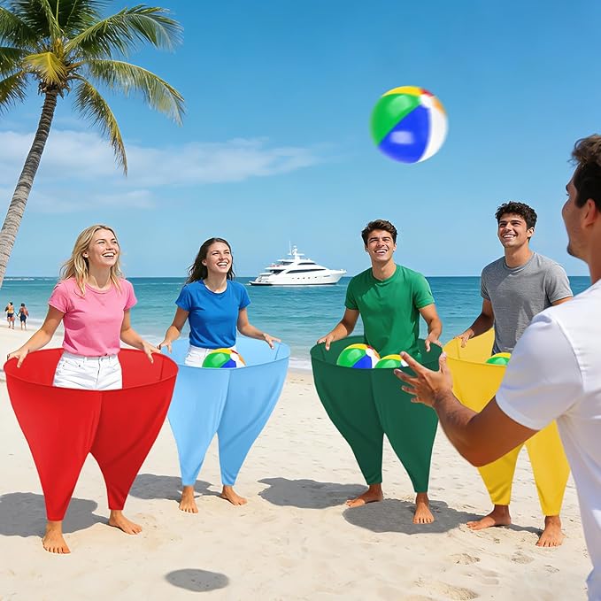 Granny Pants Yard Game Giant Granny Pants Outdoor Game Includes Bouncy Balls & Air Pumps Hilarious Outdoor Games for Adults and Family Backyard Gatherings Beach Games Team-Building Activities
