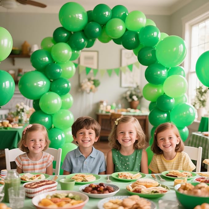 Green Balloon Arch Kit 111Pcs 18 12 5 Inch Latex Party Balloons Garland for Birthday Baby Shower Wedding Engagement Anniversary Christmas Party Decorations