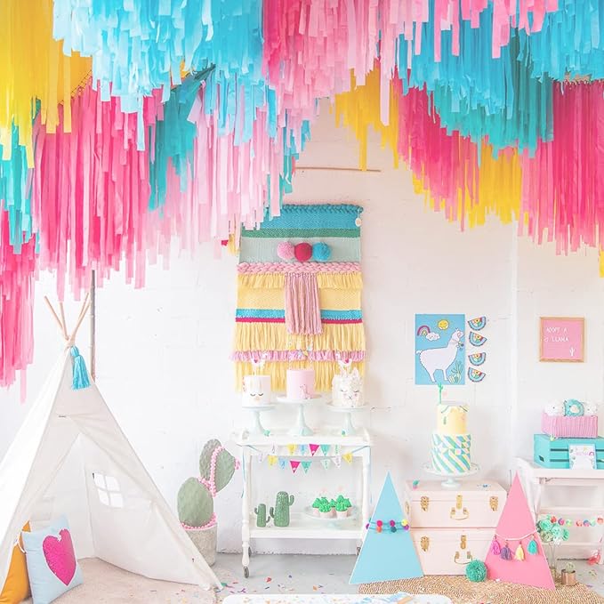 Pastel Birthday Party Decorations Pastel Crepe Paper Streamers 8 Rolls Pastel Color Party Streamers for Birthday Party Wedding Decorations