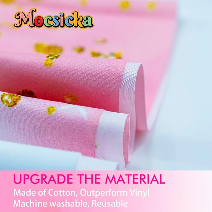 Mocsicka Donut 7th Birthday Backdrop Sweet Sassy and Seven for Girl Birthday Party Decorations Banner Seven Years Old Birthday Photography Background Photo Booth Studio Props (7x5ft(82''x60''), Pink)