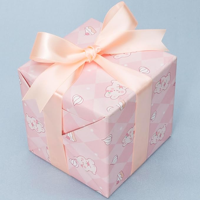 YASEO 1 Inch Peach Solid Satin Ribbon, 50 Yards Craft Fabric Ribbon for Gift Wrapping Floral Bouquets Wedding Party Decoration