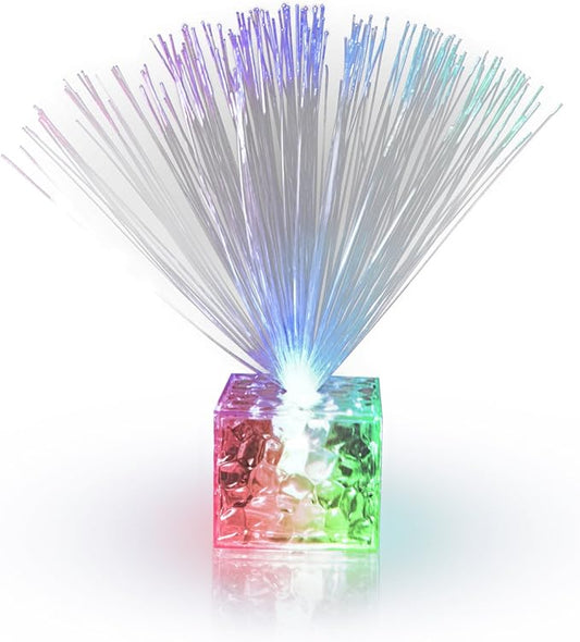 5.5" Light Up Mini Color Change Clear Centerpiece (Set of 12)
