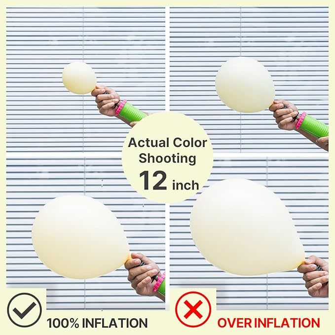 PartyWoo Pastel Yellow Balloons 50pcs 5 Inch Small Mini Light Pale Yellow Balloons for Graduation Baby Shower Gender Reveal Easter Little Cutie Bee Birthday Summer Party Decorations Yellow-Q07