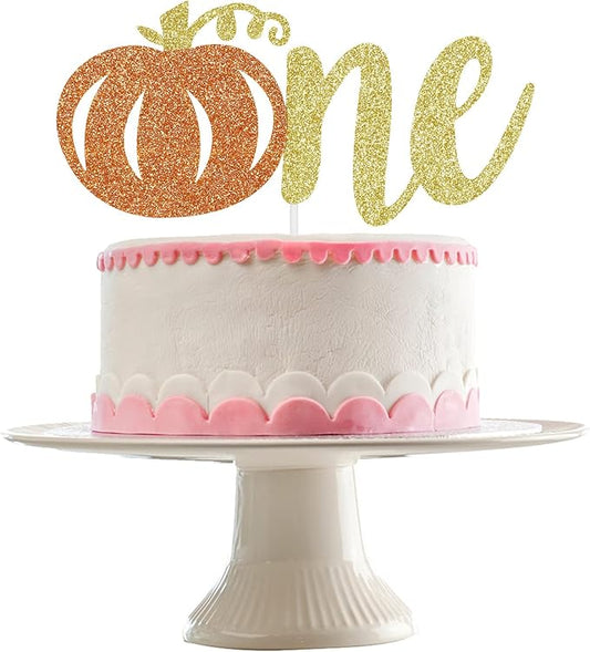 Pumpkin One Cake Topper Little Pumpkin 1st Birthday Cake Topper for Pumpkin 1st Birthday Cake Decorations