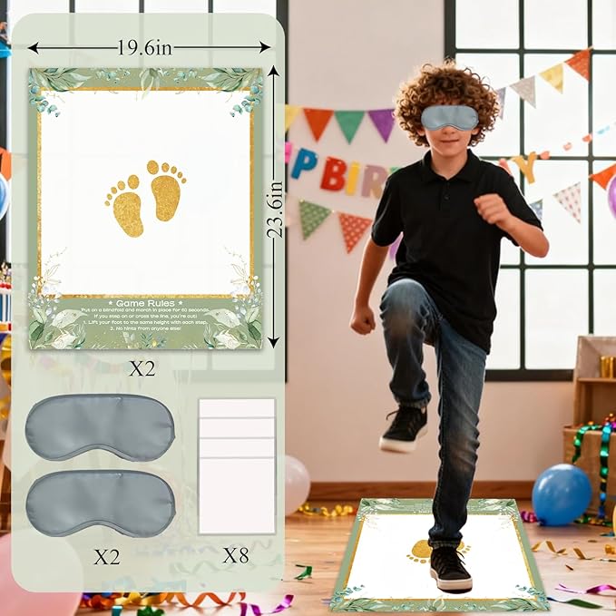 Baby Shower Party Games, Blindfold 60-Second Challenge Party Game, Indoor Outdoor Group Activity, Baby Shower Bridal Shower Party Decorations, Game for Gender Reveal Bachelorette Birthday Retirement