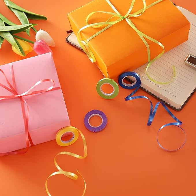 30 Roll 15 Colors Curling Ribbons for Crafts Bows Present Wrapping Ribbon Florist Wedding Party Festival Art Craft Decor, Separate Rolls, 11 Yards Per Roll, 3/16 Inch Wide 3/16" - Set1