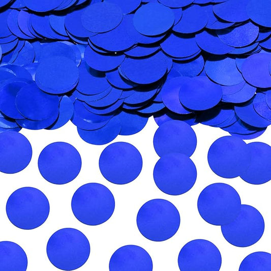 ONLYKXY 15gram Glitter Table Confetti Decor Scatter Bless Confetti Grad Party Decor for Congrats College Graduation Birthday Wedding Party Chocolate Favor Envelope Decal (Blue Round)