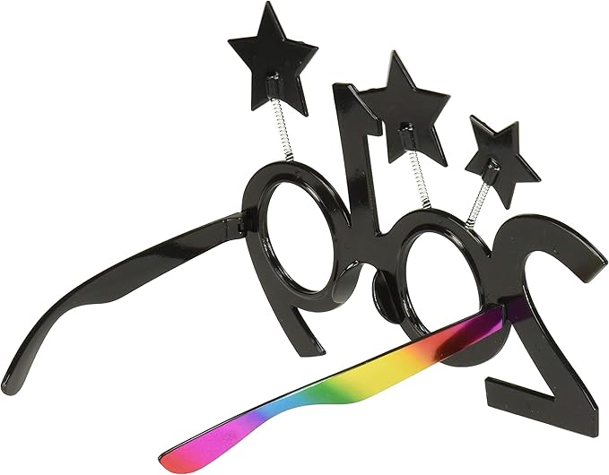 Amscan 250883 2019 Star Glasses, 5 2/5" x 7 2/5", Multicolor