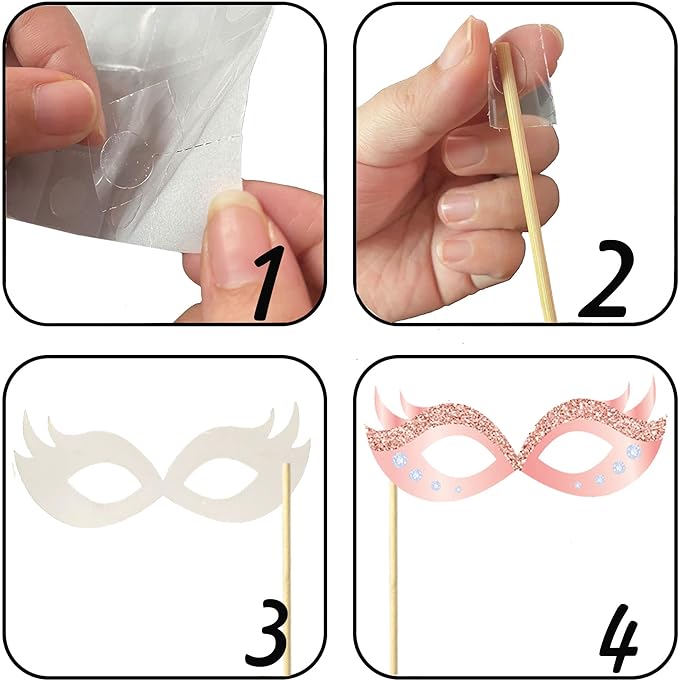 Birthday Decorations, Tumwisk 33PCS 30th Birthday Decorations for Girls, Rose Gold Happy 30th Photo Booth Props Glitter Girl Party Selfie Props(30th)