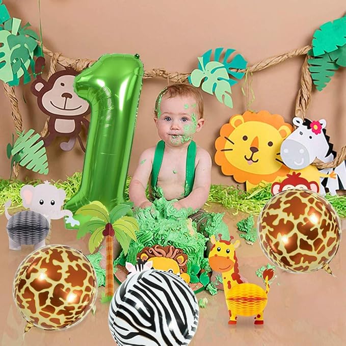 TONIFUL 40 Inch Large Green Numbers Balloons 0-9, Number 4 Digital 4 Helium Foil Mylar Big Number Balloons for 2026 Graduation New Year Eve Birthday Party Anniversary Supplies Decorations