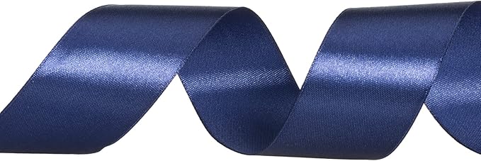 YASEO 1 1/2 Inch Navy Solid Satin Ribbon, 50 Yards Craft Fabric Ribbon for Gift Wrapping Floral Bouquets Wedding Party Decoration
