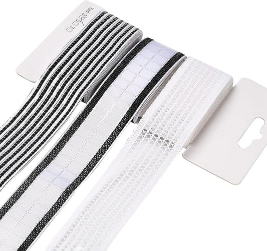 BEEFLYING 3 Styles Wire Edged Ribbons for Gift Wrapping, 25~28mm×2.7m Stripe Satin Ribbons Sheer Ribbons for Wedding Party Decoration Hair Bows Flower Designs Sewing and Craft, 9 Yards