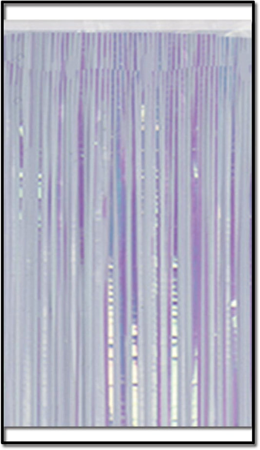 2-Ply FR Metallic Fringe Drape (opalescent) Party Accessory (1 count)