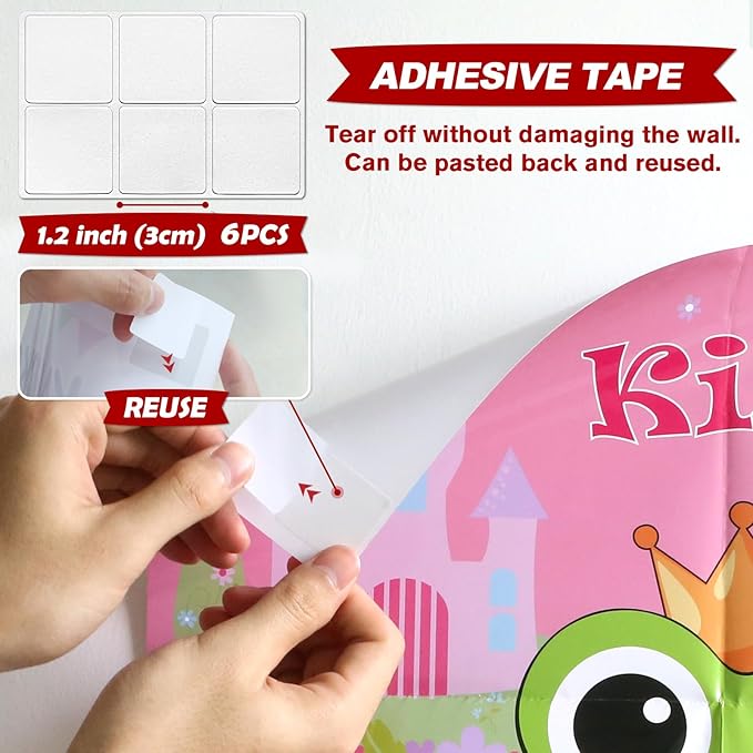 PARTYLOUD Valentine Party Games, Pin The Kiss on The Frog, 24 PCS Valentine Party Games Classroom Toddlers Preschool Party Supplies Favors for Boys Girls Adults