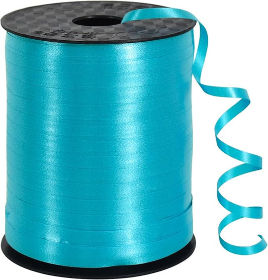 TONIFUL 500 Yards Curling Ribbon-Balloon Ribbon-Balloon String for Art&Craft Decor,Gift Wrapping,Ribbons and Bows for Wedding Christmas New Year Birthday Gifts Graduation Supplies (Teal Blue)