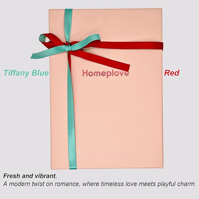 Double Faced Satin Ribbon, 1-1/2 Inch 30 Yards, Red & Tif Blue Two-Tone Ribbon for Gift Wrapping, Flower Bouquet, Bow, Hair, Wedding, DIY Crafts, Holiday Party Decorations