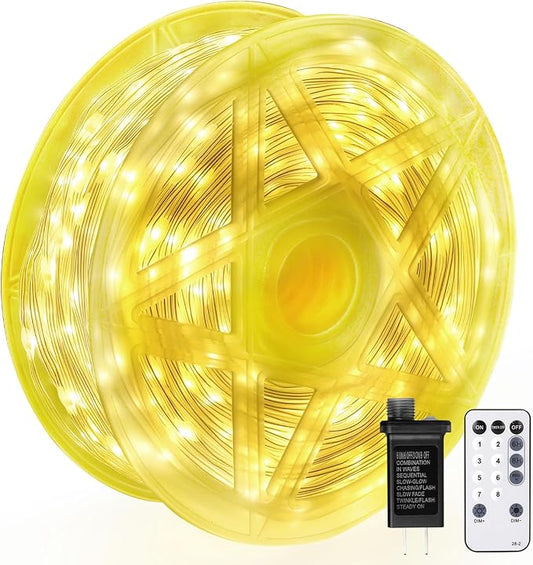 OGORI 328FT 1200LED Fairy Lights Outdoor, Warm White Fairy String Lights 8 Modes Remote & Timer, IP67 Waterproof Fairy Tree Lights for Bedroom, Wedding, DIY, Centerpiece, Christmas Decorations
