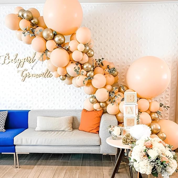 Voircoloria Blush Balloons, 66pack 12inch Nude Latex Party Balloons for Graduation, Wedding, Birthday, Bridal Shower, Baby Shower, Boho Theme Party, Anniversary Party Decorations