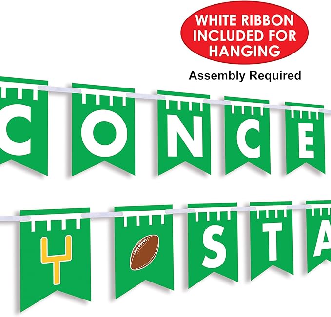Beistle 6" x 9' Game Day Concession Stand Banner For Football Decorations, Tailgating Sports Themed Parties, Made In USA Since 1900