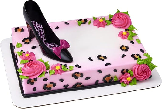 DecoPac Favorite High Heels DecoSet Cake Decoration Black/Hot Pink