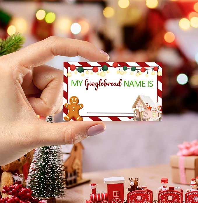 Christmas Party Decorations-Christmas Decorations-Christmas Party Games-What is Your Gingerbread Name?