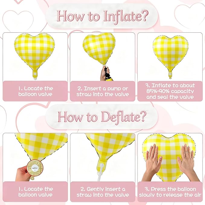 Pastel Checkered Heart Balloons, 18Inch Light Pink Blue Yellow Green Red Rainbow Plaid Heart Shape Foil Balloon, 10Pcs Colorful Grid Helium Balloon for Birthday Retro Y2K Easter Goose Theme Party