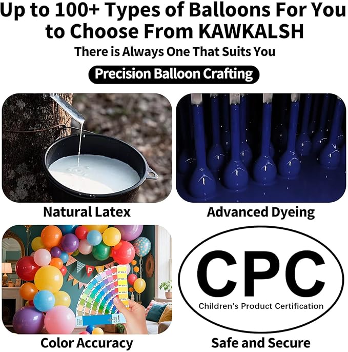 Navy Blue Balloon Arch Kit 111Pcs 18 12 5 Inch Latex Party Balloons Garland for Birthday Baby Shower Wedding Engagement Anniversary Christmas Party Decorations
