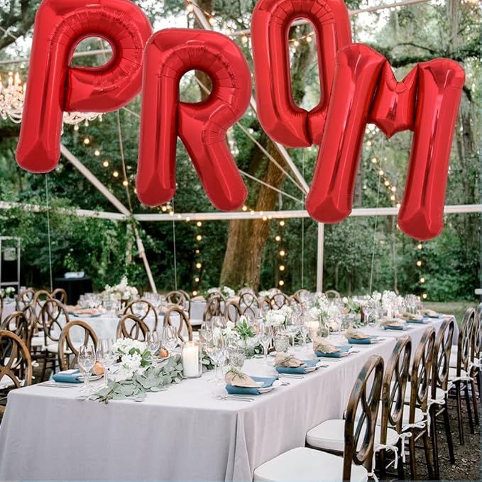 TONIFUL 40 Inch Large Bright Red Letter Balloons A-Z, Giant Jumbo Helium Foil Mylar Big Letter P Balloons for Birthday Party Anniversary Wedding Decorations