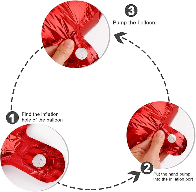 Number Balloon 10th Birthday Decorations, 40 Inch Big Foil Balloon for Men & Women, Red Number Balloons for Wedding Memorial Day Birthday Aniversarry Supplies