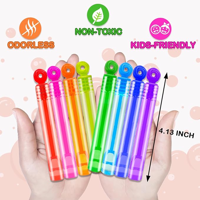 Bubbles Party Favors Supplies for Kids,20-300 Pack Mini Bubble Wand Toy for Toddler, Small Goodie Bag Stuffer Camping Outdoor, Preschool Kindergarten Graduation End of The Year School Students Gifts