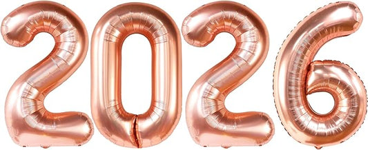 Rose Gold 2026 Balloons 42 Inch, Rose Gold Graduation Decorations 2026, Foil Number 2026 Graduation Balloons Class of 2026 Decorations | Graduation Party Decorations | Prom Decorations 2026, Katchon