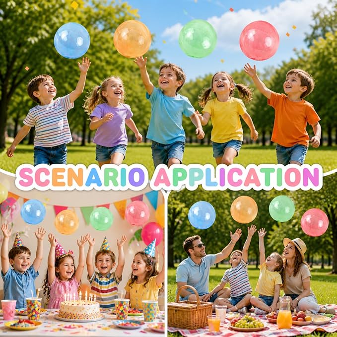 40 Pack Blow Plastic Bubbles Tubes for Kids – Magic Bubble Balloon Toys, 90s Nostalgia Blowing Bubble Ball Kit for Party Favors, Gifts, Outdoor Play & Craft Fun