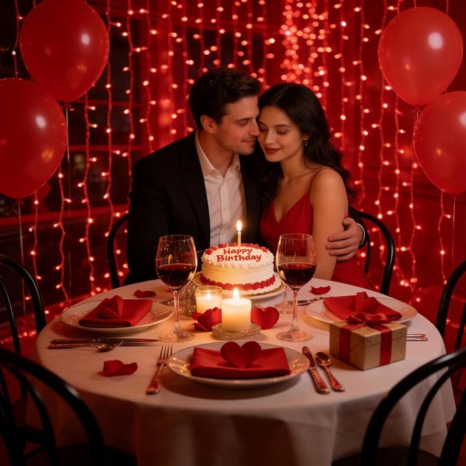 1500LED Valentine Lights Outdoor Use, 470ft 12 Modes Red Valentines Day Decorations with Timer Dimmable, Waterproof Christmas Lights for Xmas Patio Yard Fence Balcony Garden Party