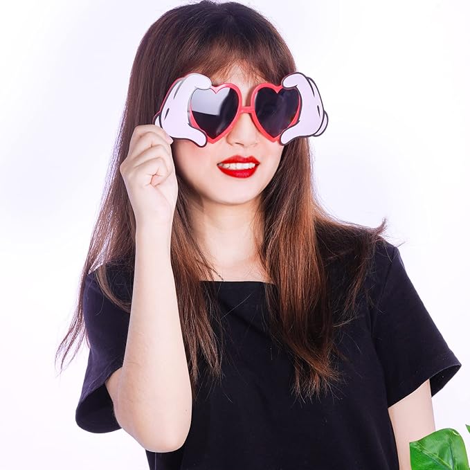 Sucrain 9pcs Luau Sunglasses Hawaiian Tropical Glasses Summer Photo Beach Supplies Decoration