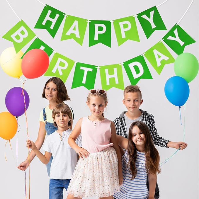Happy Birthday Banner Party Banner Birthday Hanging Decoration for Women Men Girls Boys Adults Pets Party Backdrop Wall Decor Party Supplies