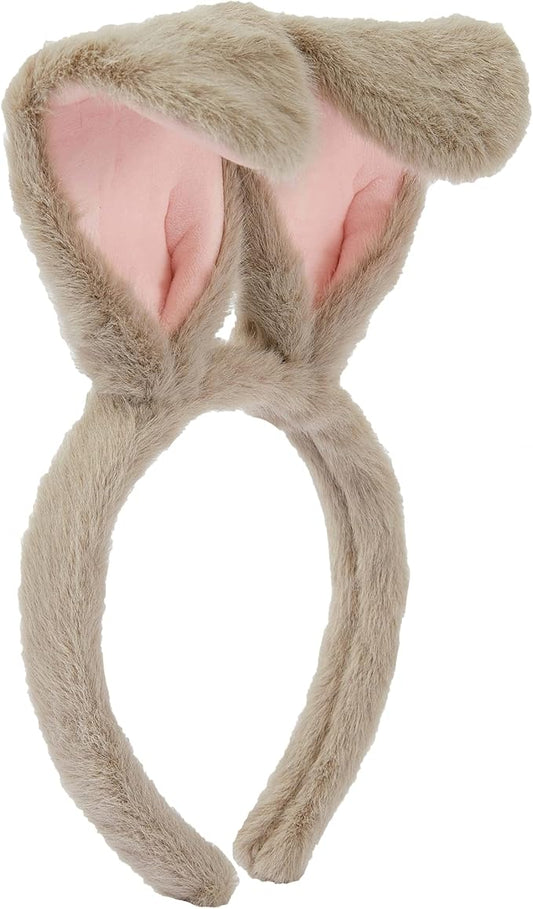 Olivemont Easter bunny ears headband for rabbit pretend play plush costume