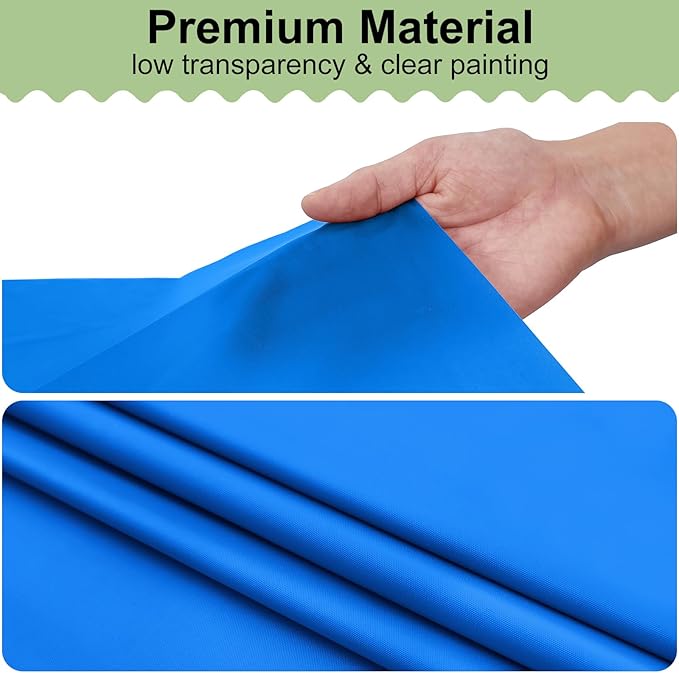 misaya 6 Packs Disposable Plastic Table Cloth, 84" Round Waterproof Tablecloth, Leakproof & Sturdy Decorative Table Covers for Picnic, Party and Outdoor, Blue