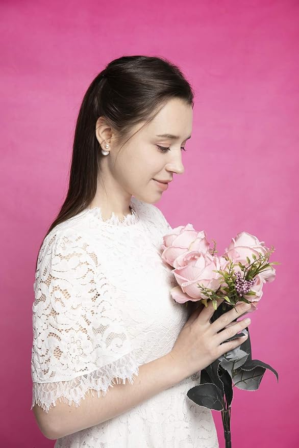 Kate 10X6.5ft Hot Pink Photography Background Portrait Backdrop for Birthday Party Photo Studio Props