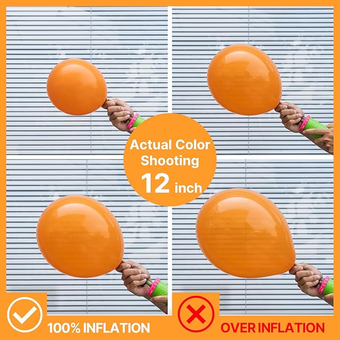 PartyWoo Orange Balloons 155pcs Different Sizes of 18 12 10 5 Inch Matte Fall Balloon Arch Kit Garland for Thanksgiving Halloween Little Cutie Baby Shower Birthday Party Decorations Orange-Y9