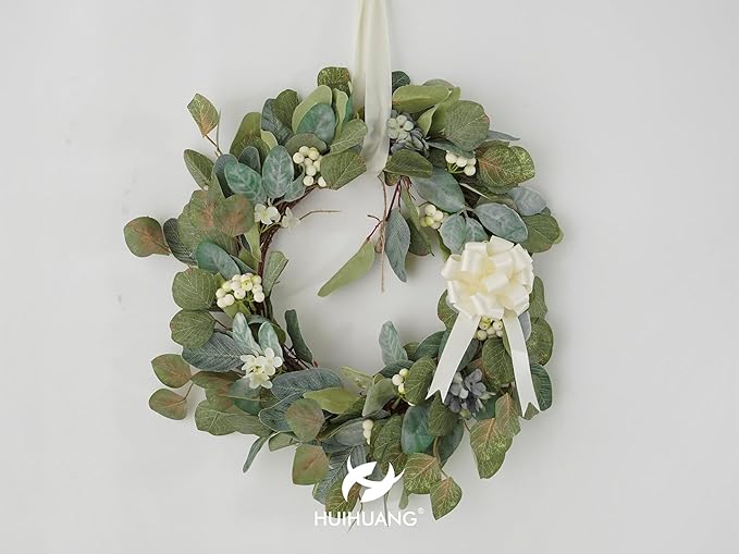 HUIHUANG Ivory Bows for Gift Wrapping 4"x 8" Ivory Satin Pull Bows 12 PCS Gift Bow for Presents, Gift Basket, Paper Bag, Wrapping Accessories, Birthday Wedding Party, Christmas Decor