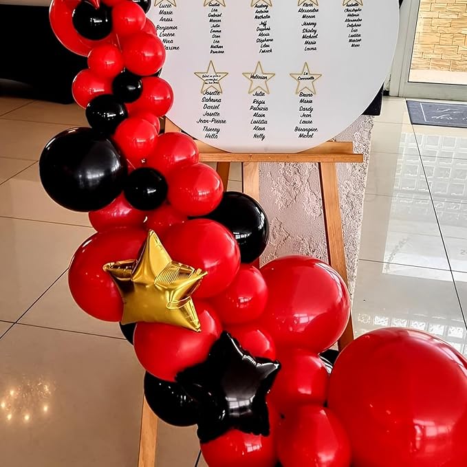 Voircoloria 110pcs Red Balloons 12inch Red Latex Party Balloons for Valentine's Day, Graduation, Wedding, Birthday, New Year, Baby Shower, Christmas, Anniversary Party Decorations