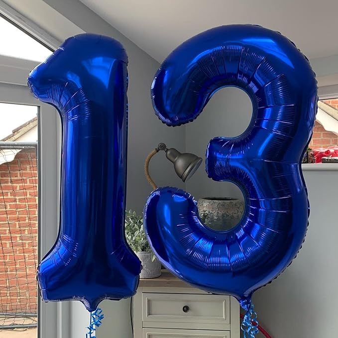 40 Inch Navy Blue 17 Number Balloons Giant 17 Balloons Navy Blue Birthday 17 Balloons 17th Birthday Anniversary Party Decorations Supplies