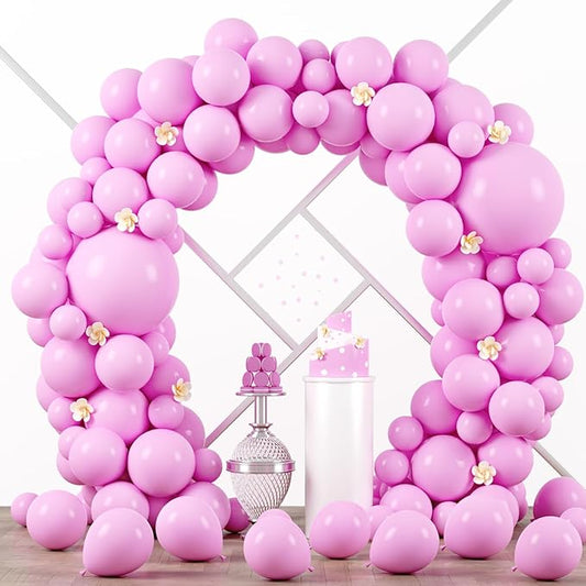 Voircoloria 90pack Pink Balloons Different Size 18/12/10/5 Inch Pink Balloon Garland Arch Kit for Graduation, Wedding, Birthday, Princess, Valentine's Day, Baby Shower, Anniversary Party Decorations