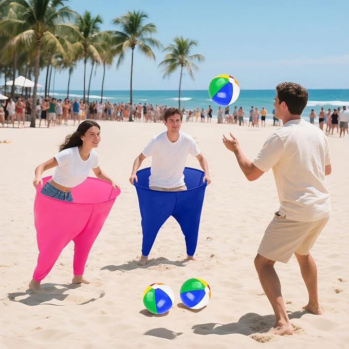 Granny Pants Yard Game Freaky Party Games Pants with Bouncy Balls and Air Pump Oversized Granny Pants Outdoor Game for Adults and Family Interactive Throwing Game for Group Gatherings