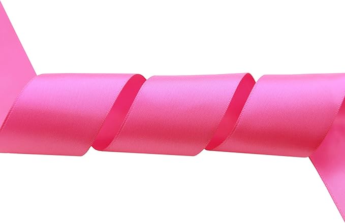 ITIsparkle 11/2" Inch Double Faced Satin Ribbon 25 Yards-Roll Set for Gift Wrapping Party Favor Hair Braids Hair Bow Baby Shower Decoration Floral Arrangement Craft Supplies, Garden Rose Ribbon