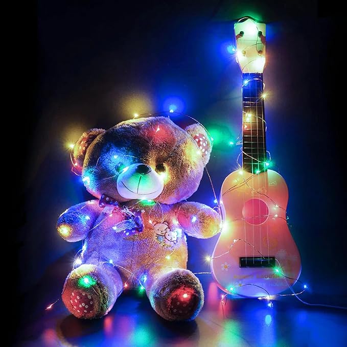 8 Pack Fairy Lights 7Ft 20 LED Twinkle String Lights Battery Operated Waterproof Firefly Starry for Mason Jar Party Wedding Christmas Valentines Day,8-Colors