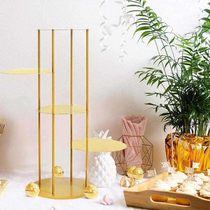 Efavormart 2 Sets of Large Metallic Gold Bird Cage Wedding Centerpiece Table Party Decor All Occasions - 9",13" Tall