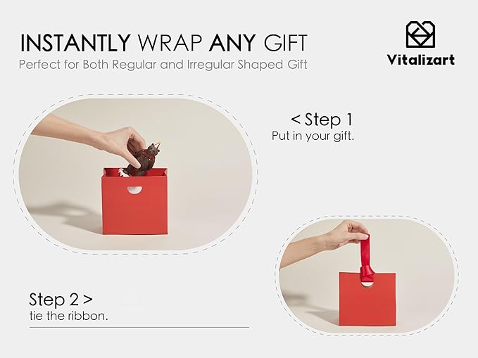 Vitalizart Paper Gift Bags With Ribbon Handles Set of 10 Assorted Colors Bulk Reusable For Gift Wrap Girls Kids Birthday Bridal Shower Party Favors Goodie Bags Candy Christmas 6.1"x2.95"x5.71" Mini