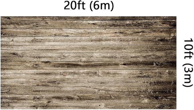 Kate 20x10ft Rustic Wood Texture Backdrops for Photoshoot Vintage Wooden Wall Photo Background Adults Kids Portrait Studio Backdrop